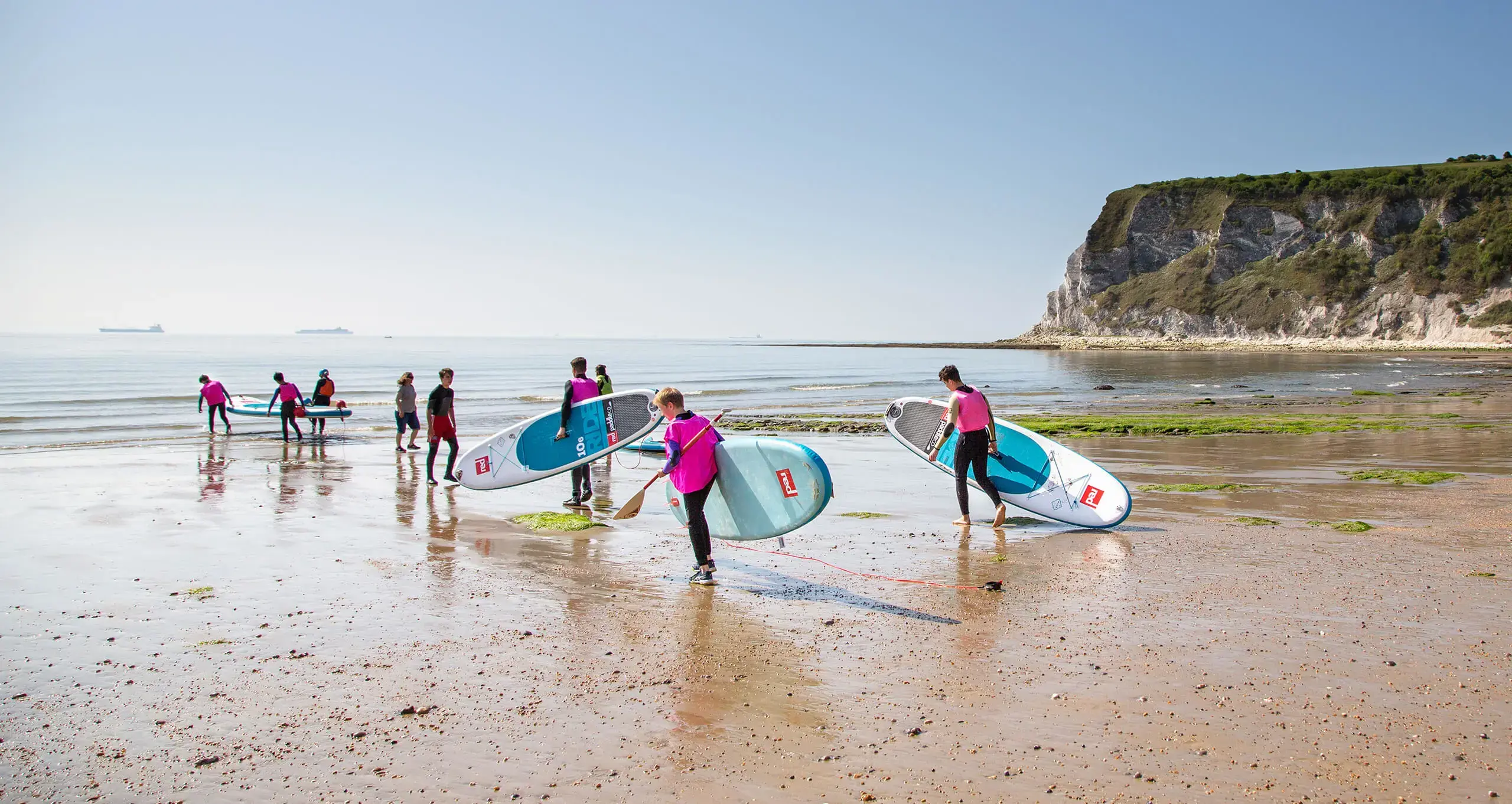 Boarders at Ryde School paddle boarding at the weekend