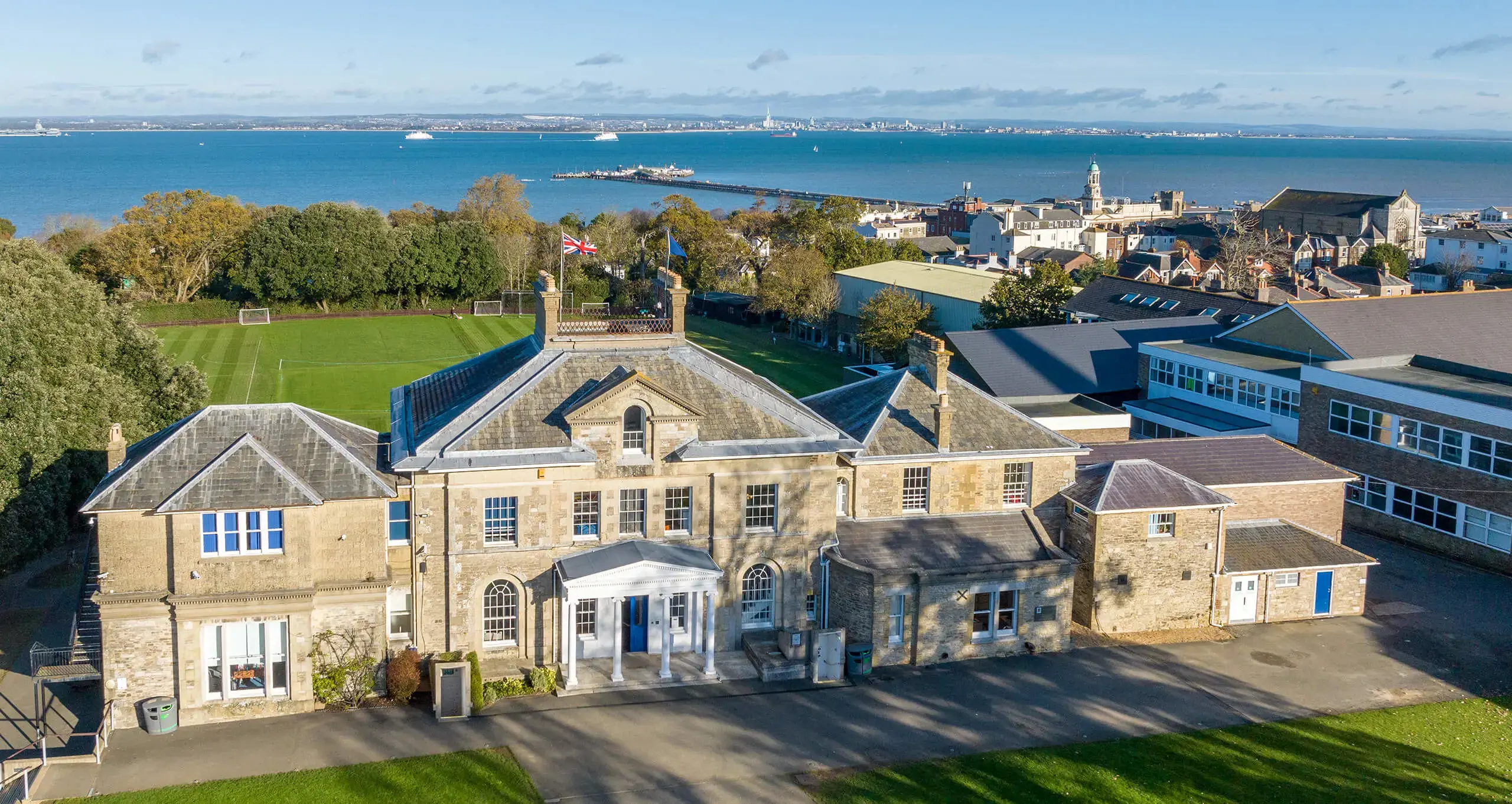 Ryde School Westmont Main Building aerial view