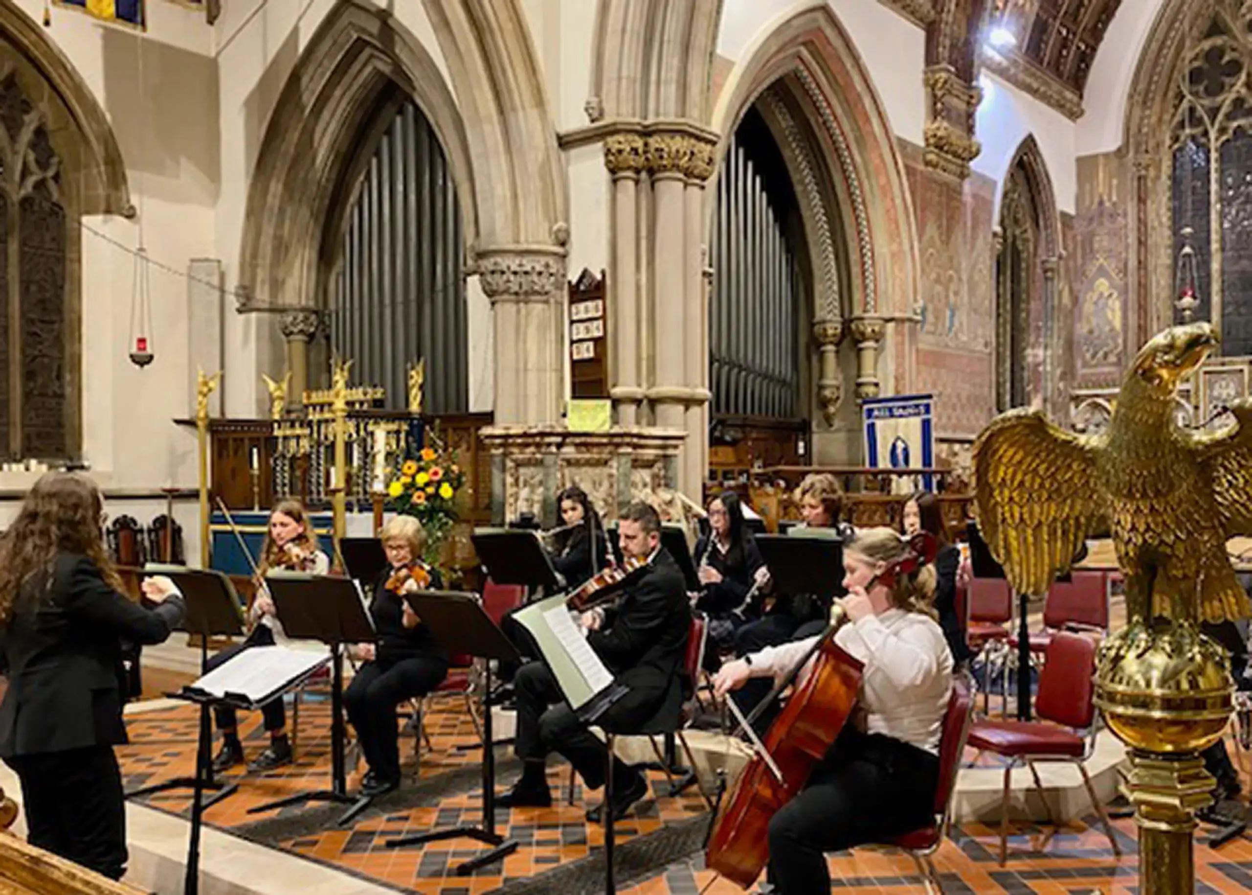 Pupil ensemble performing at Ryde School's Autumn Concert 2023