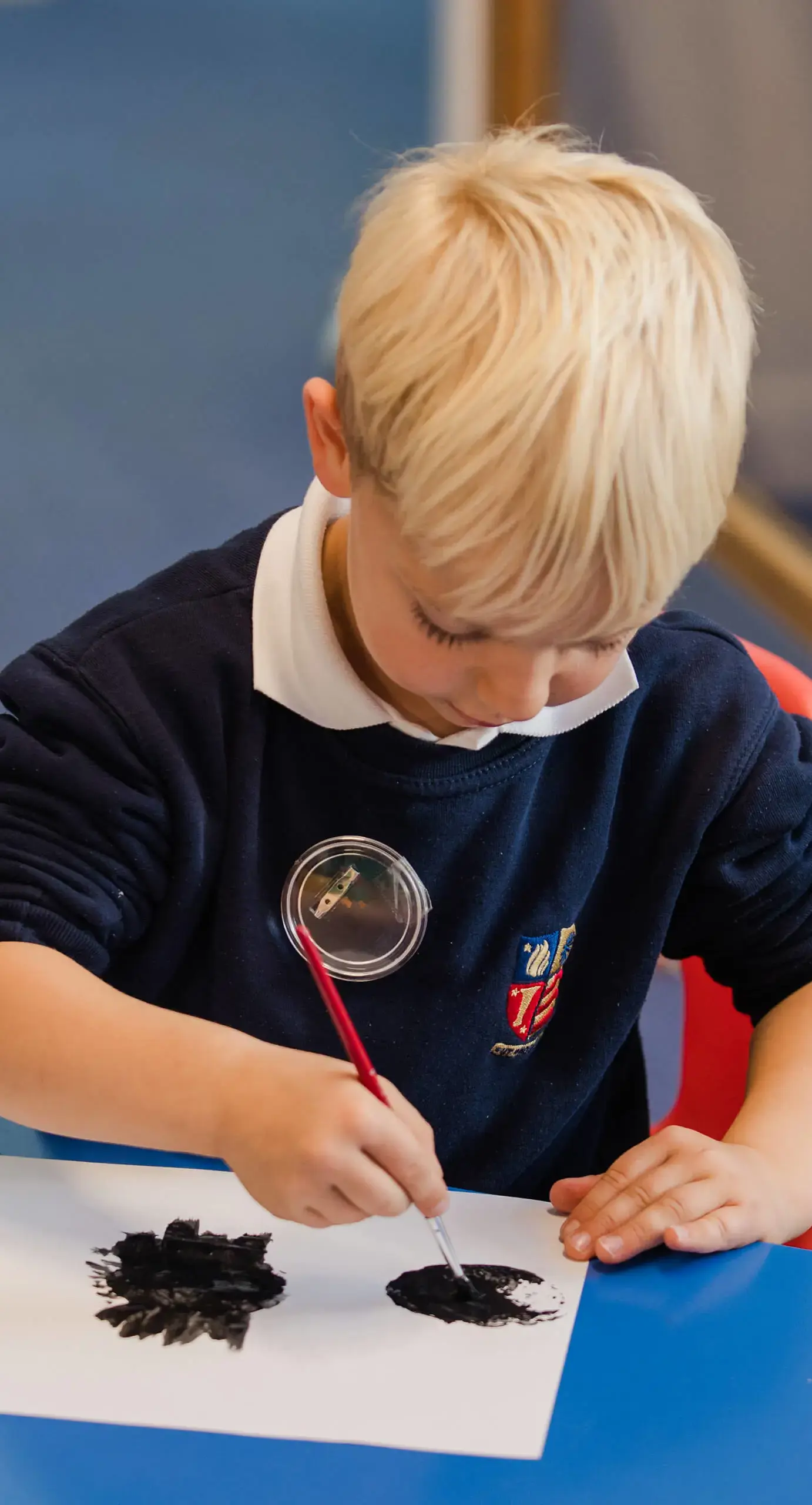 Ryde School Pre-Prep pupil painting