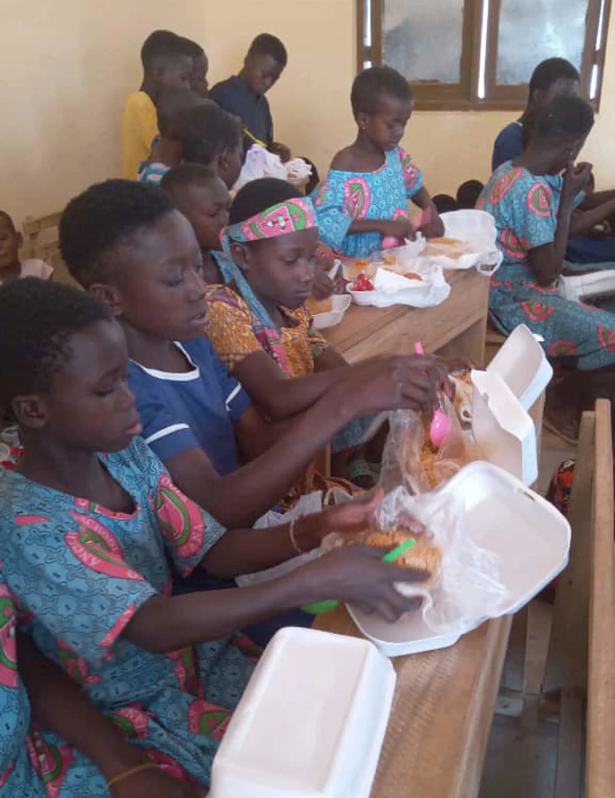 Pupils of Nako School, Ryde School's partner school in Ghana