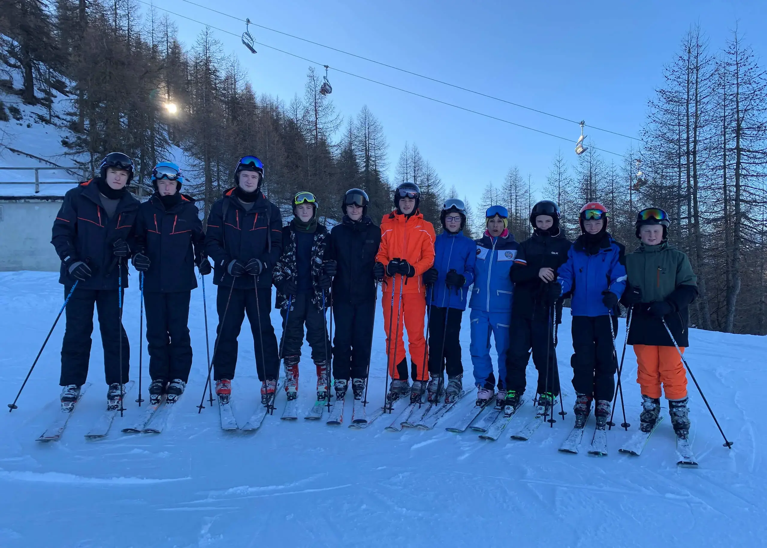 Ryde School pupils on January 2024 Ski Trip