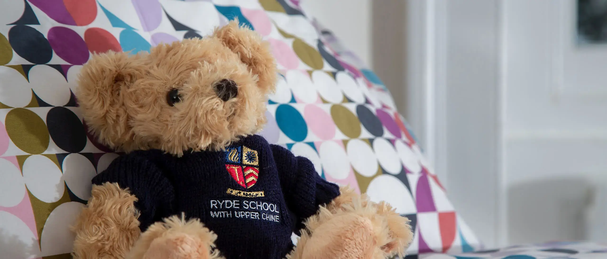 Westhill Nursery teddy bear with Ryde School crest 