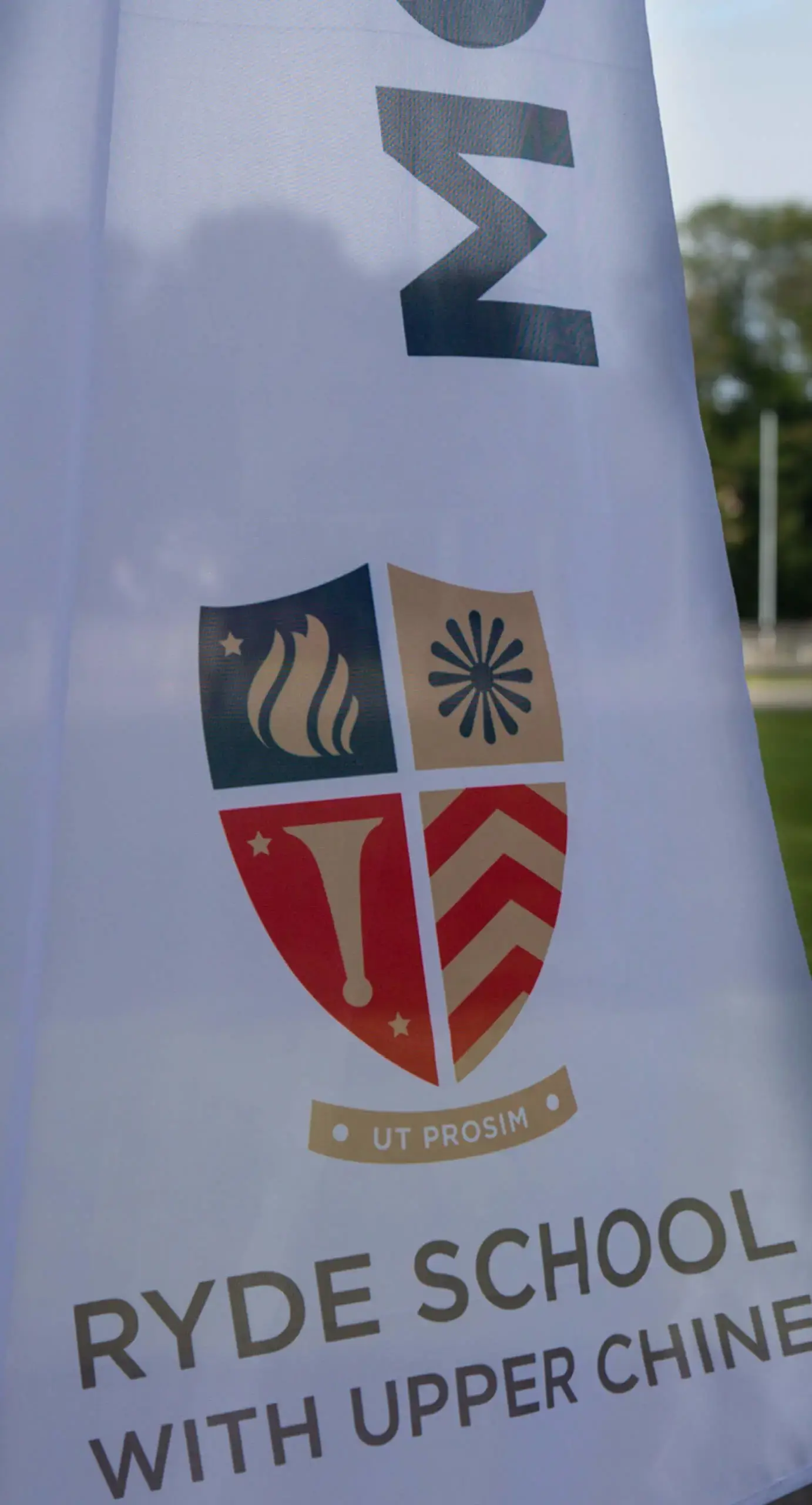 Ryde Open Morning Banner with School Crest